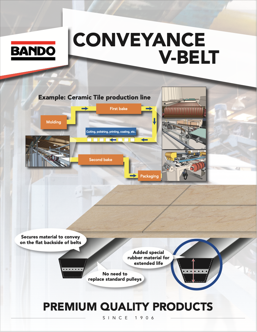 Conveyance V-belt flier