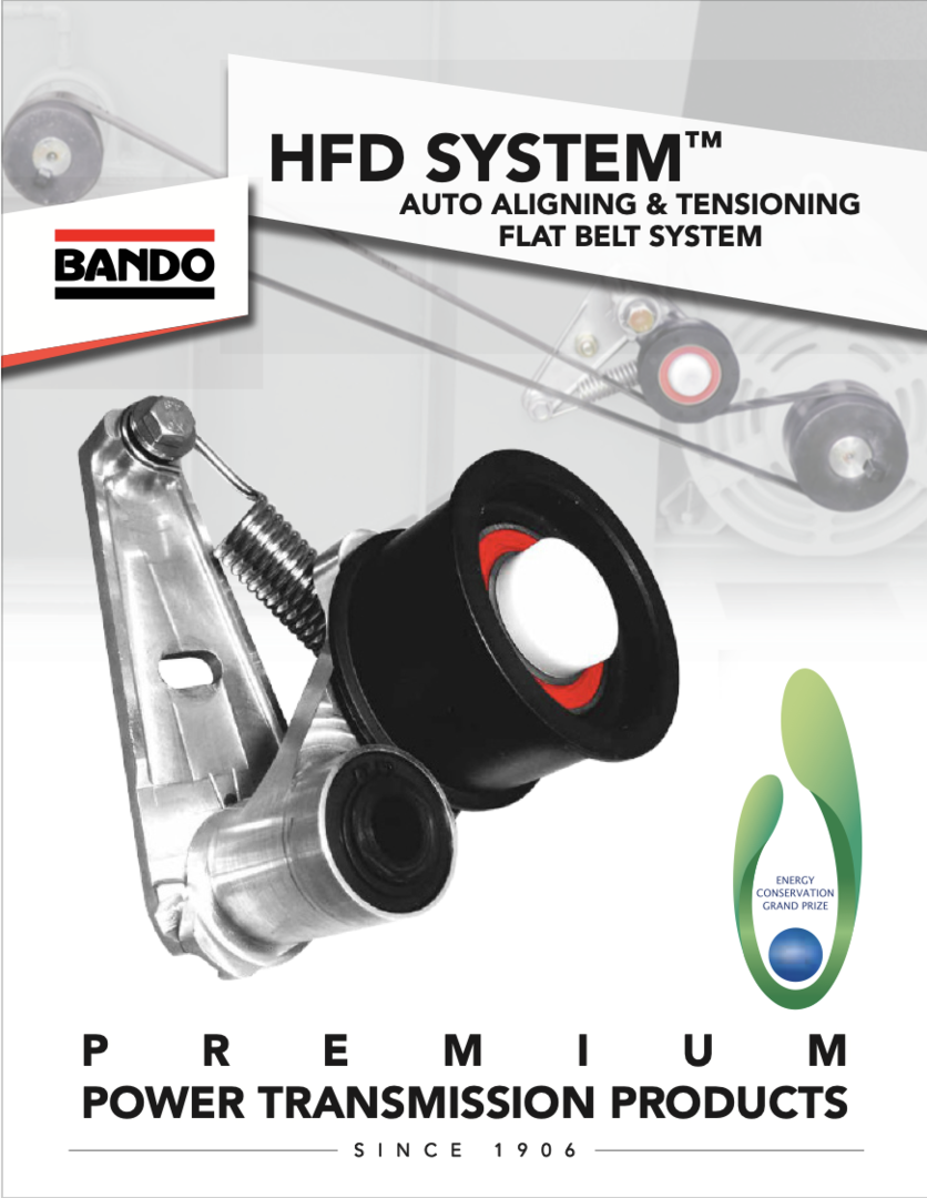 HFD System: Auto Aligning and Tensioning Flat Belt System