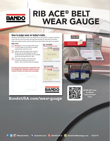 Bando Rib Ace Belt Wear Gauge flier