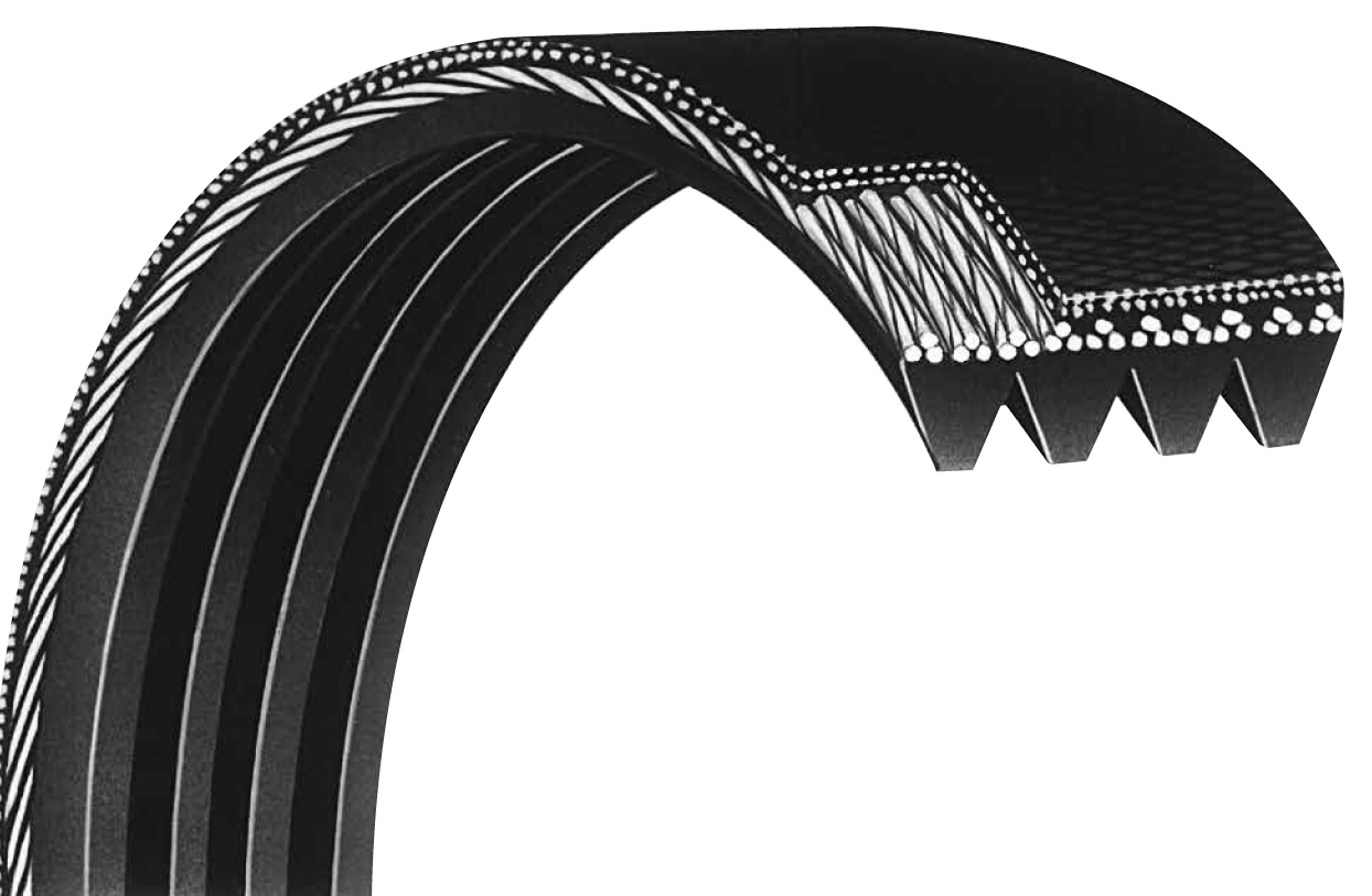 Serpentine Belt-Rib Ace Precision Engineered V-Ribbed Belt Bando 5PK865