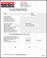 Bando Belt Size Chart